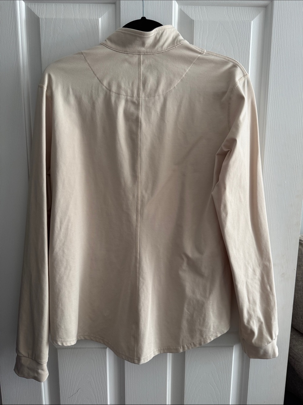 BYLT Basics Half-Zip Pullover - Light Cream - Picture 6 of 6